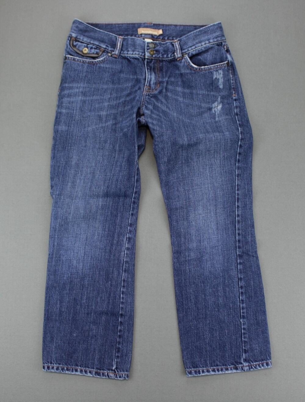 Abercrombie Fitch Jeans Straight Leg Womens 6 Blue Cotton - Picture 1 of 9